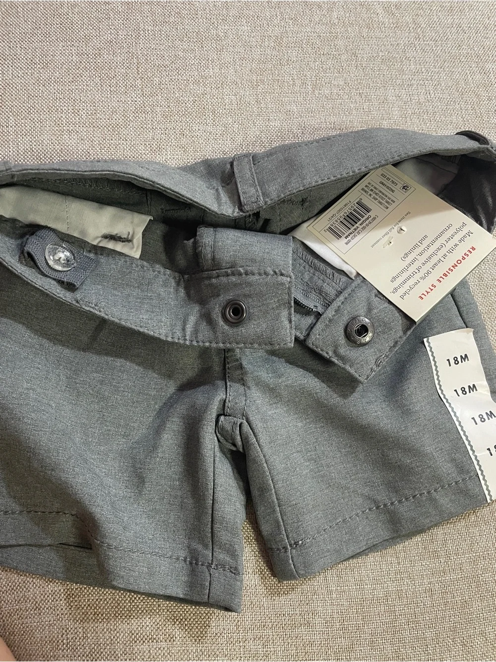 Cat & Jack Gray Quick-Dry Toddler Shorts